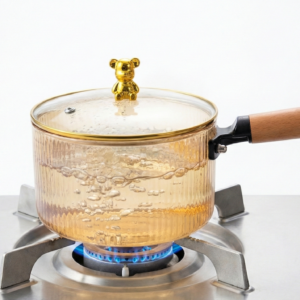 Olla Vidrio 1800ML Dorada