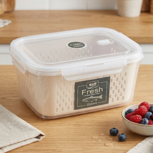 Recipiente con cesta